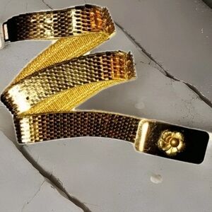Gold Vintage Accordion Belt 1980’s